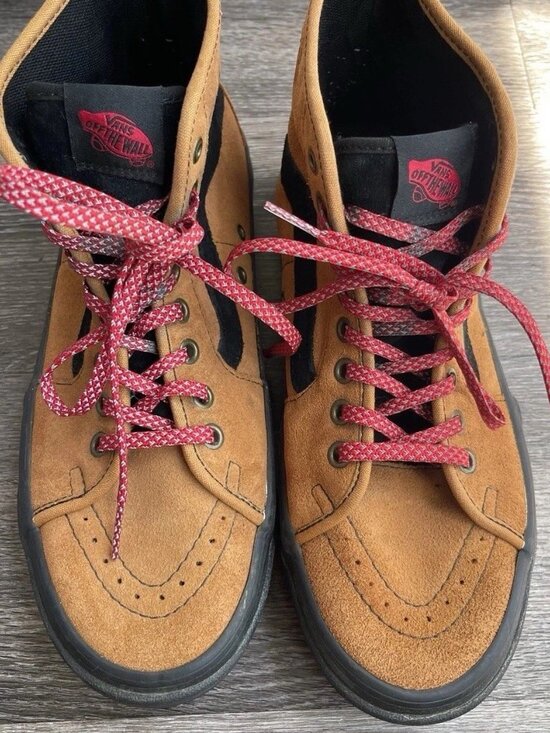Vans Sentry sk8 Hi Hiker Suede Wheat Glazed Ginger Brown Men\'s Sz 7.5 Women’s 9 main image 4